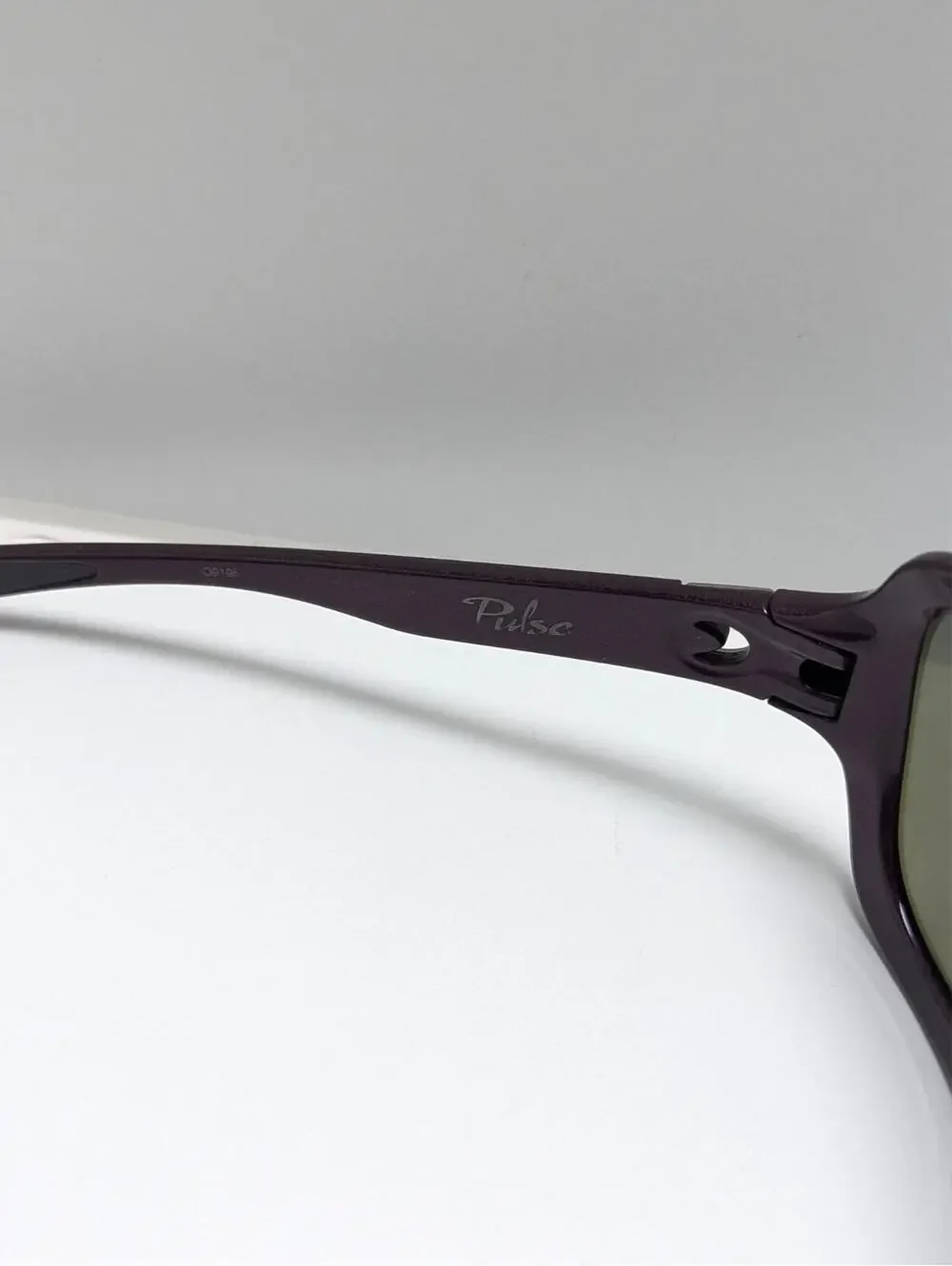 Oakley Pulse OO9198 Blue Mirrored Lens Dark Purple Wraparound Unisex Sunglasses